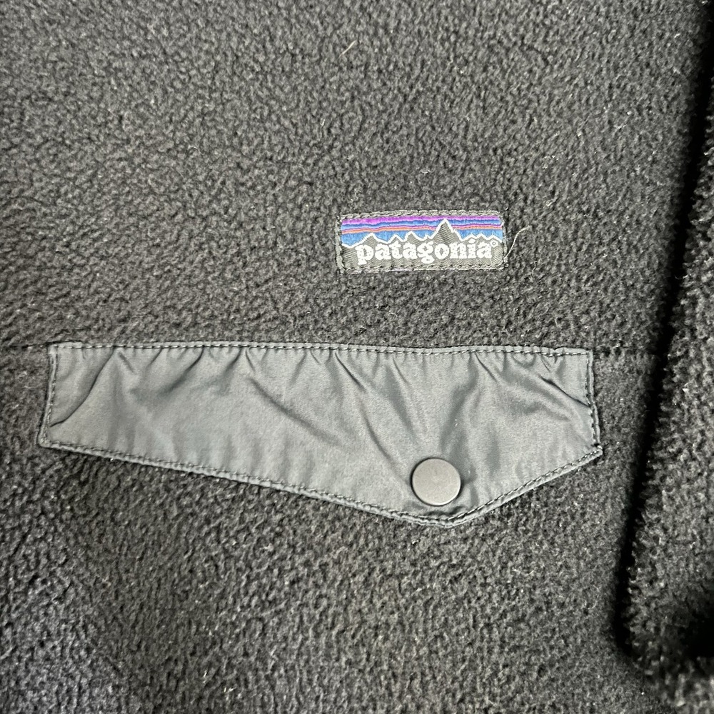 RARE Patagonia Vintage Snap-T Synchilla Fleece Pullover Mens Black XL Gorpcore - Picture 4 of 7